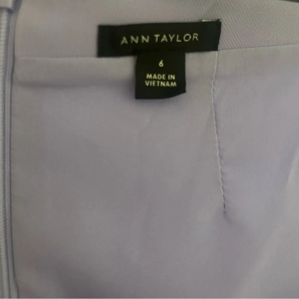 Ann Taylor Lavender Square-Neck Sheath Dress - Picture 10 of 10